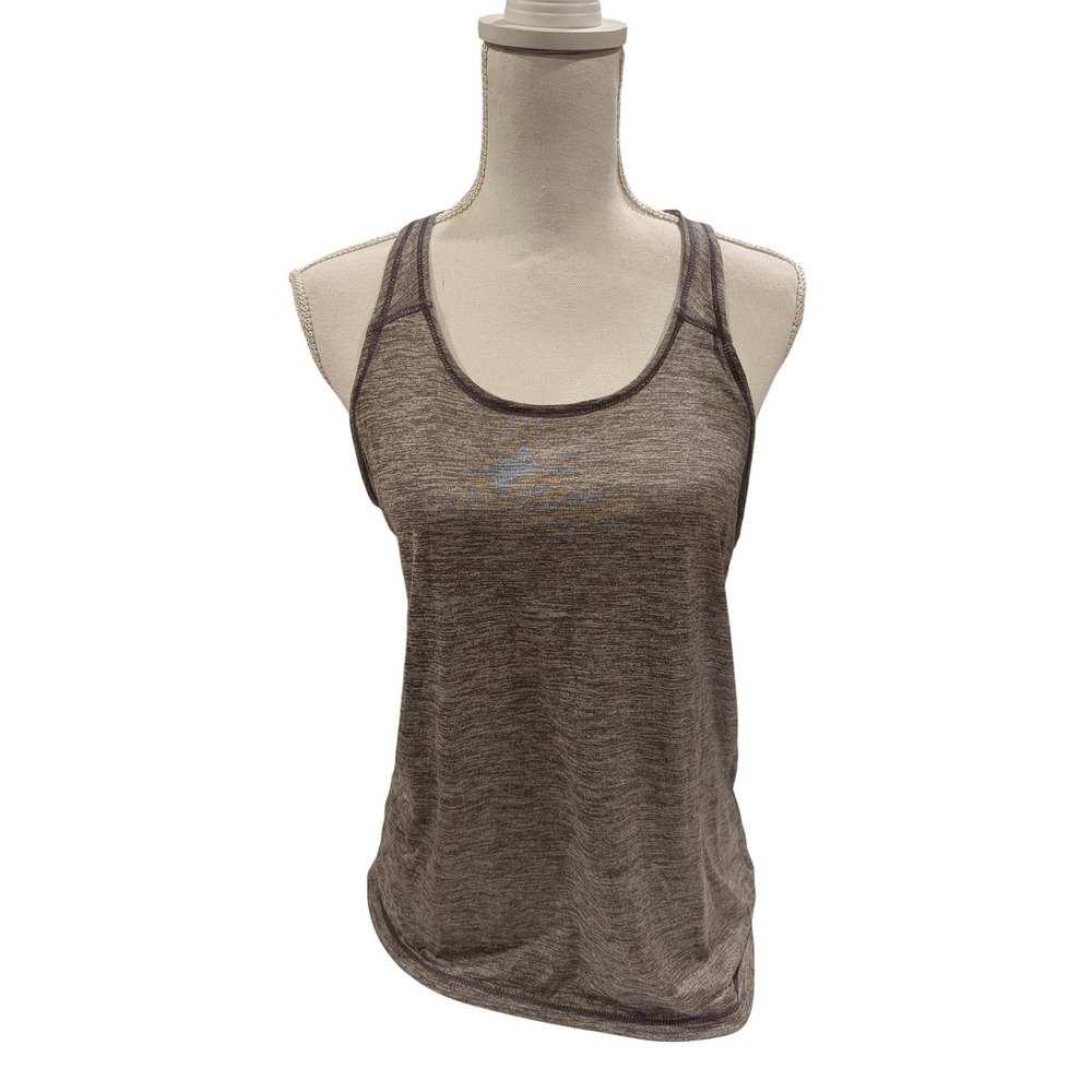 Head Womens Space Dye Racerback Tank Top Brown Purple Twisted T-Back Medium